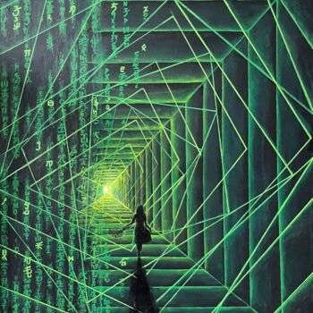 Картина под названием "To the Bright Future" - Iana Volga, Подлинное произведение искусства, Акрил