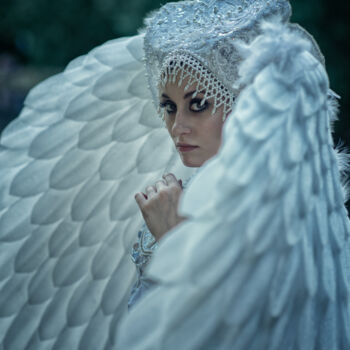 Fotografia intitolato "The Swan Princess" da Ianina Ermakova, Opera d'arte originale, Fotografia digitale