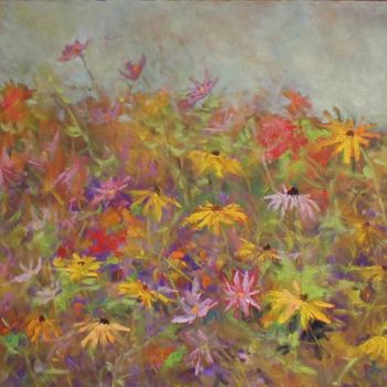 Painting titled "Field of Flowers" by Ian Mcandrew, Original Artwork