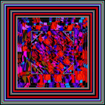 Textile Art titled "FOULARD ARTISTICI…" by Iannilli Antonella Laila, Original Artwork, Fabric