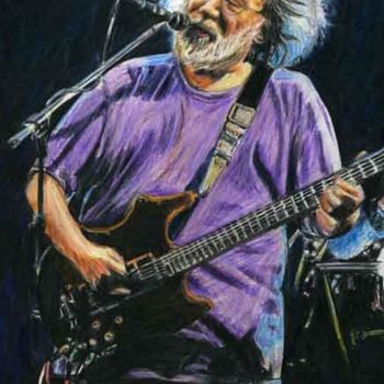 Drawing titled "Jerry Garcia in Spo…" by Ian Rees, Original Artwork