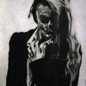 Painting titled "#..." by Iaroslav Buravlev (Black Drawing), Original Artwork, Pencil