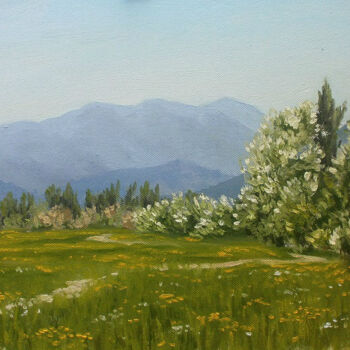 Картина под названием "Долина Салгира" - Ярослав Кувшинов, Подлинное произведение искусства, Масло