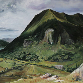 Pittura intitolato "The Peak" da Iaroslav Hmelnitki, Opera d'arte originale, Olio