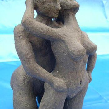 Scultura intitolato "Couple" da Lionel Ibanez, Opera d'arte originale