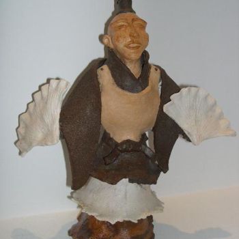 Sculptuur getiteld "Japonais" door Lionel Ibanez, Origineel Kunstwerk