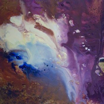 Painting titled "Galaxia 4" by Ibeth Muttis, Original Artwork, Oil