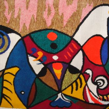 Arte têxtil intitulada "centenaire.png" por Ibra Ndiaye, Obras de arte originais