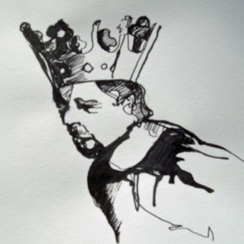 Dessin intitulée "roi" par Ibraemer, Œuvre d'art originale