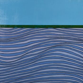 Malarstwo zatytułowany „Lavender Field” autorstwa Ibrahim Unal, Oryginalna praca, Akryl