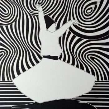 "Whirling Dervish 2" başlıklı Resim Ibrahim Unal tarafından, Orijinal sanat, Işaretleyici