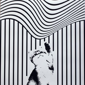 Цифровое искусство под названием "Cat II" - Ibrahim Unal, Подлинное произведение искусства, Цифровая живопись