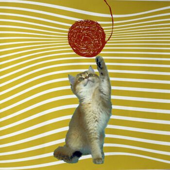 Arte digitale intitolato "Cat IV" da Ibrahim Unal, Opera d'arte originale, Pittura digitale