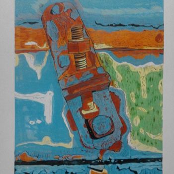 Printmaking titled "Pas Lekesi" by Ibrahim Kaya, Original Artwork, Other