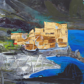Peinture intitulée "Amalfi 4" par Ica Saez, Œuvre d'art originale, Huile