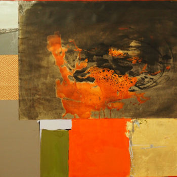 Peinture intitulée "abstraction totale…" par Ica Saez, Œuvre d'art originale, Huile Monté sur Châssis en bois