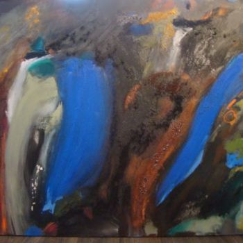 Painting titled "Chaos" by Ica Saez, Original Artwork, Oil