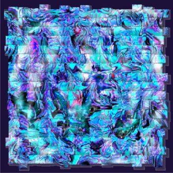 Arts numériques intitulée "Cool Blue" par Icecream, Œuvre d'art originale