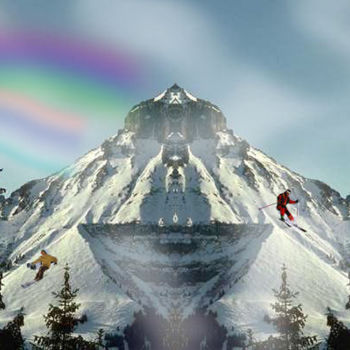 "Ski Adventure Mount…" başlıklı Dijital Sanat Icecream tarafından, Orijinal sanat