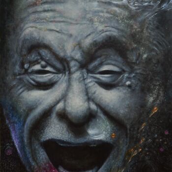 Peinture intitulée "Bukowski" par Iché, Œuvre d'art originale, Huile Monté sur Châssis en bois