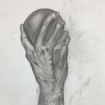 Drawing titled "HANDSY" by  (Icy), Original Artwork, Pencil