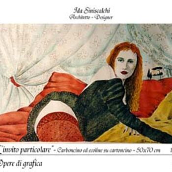 Ζωγραφική με τίτλο "L'invito particolare" από Ida Siniscalchi, Αυθεντικά έργα τέχνης, Λάδι