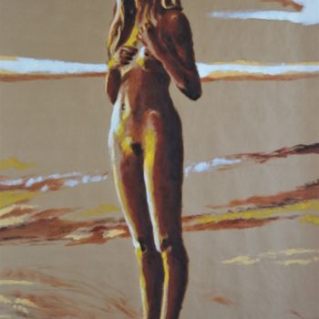 Pintura titulada "Peinture femme nue…" por Idhem San, Obra de arte original, Oleo