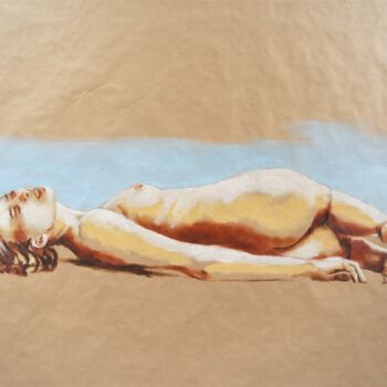 제목이 "Peinture femme nue…"인 미술작품 Idhem San로, 원작, 기름