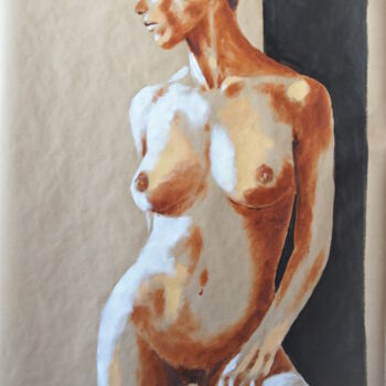 Peinture femme nue 'Déhanché" (variante)