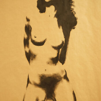 Peinture femme nue " Dark bodie".