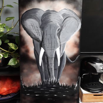 绘画 标题为“elephant” 由Idiasoft, 原创艺术品, 油