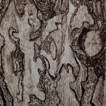 "Bark study" başlıklı Resim Isabelle Stagg tarafından, Orijinal sanat, Mürekkep