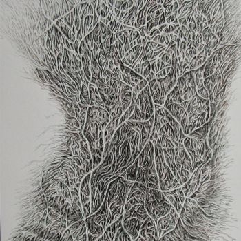 Drawing titled "WWW" by Isabelle Stagg, Original Artwork, Ink