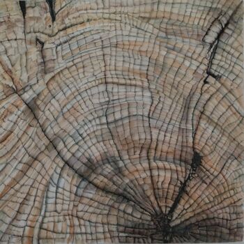Drawing titled "Souche/Tree stump" by Isabelle Stagg, Original Artwork, Ink