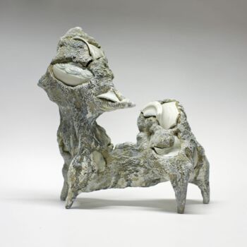 Sculpture intitulée "L'oisillon" par Ielizaveta Portnova, Œuvre d'art originale, Céramique