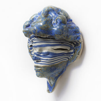 Sculpture intitulée "La vague et le noro…" par Ielizaveta Portnova, Œuvre d'art originale, Céramique