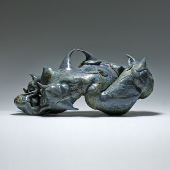 Скульптура под названием "Rosier des haies" - Ielizaveta Portnova, Подлинное произведение искусства, Керамика