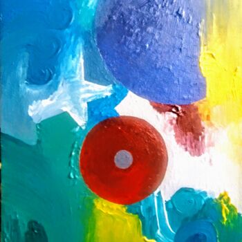 Painting titled "THE ABSTRACT EYE" by Denis Christian Biouele (IFIE), Original Artwork, Acrylic