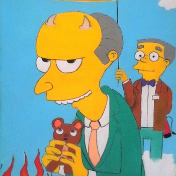 Painting titled "Serie "  Simpson -…" by Igihozo, Original Artwork, Acrylic