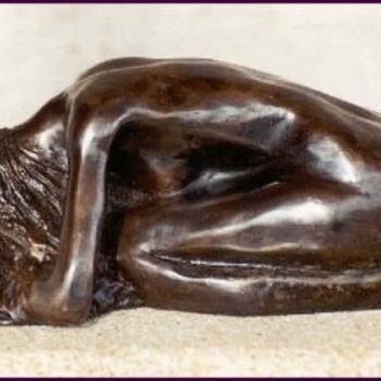 Escultura titulada "femme accroupie" por Ignace Giacalone, Obra de arte original