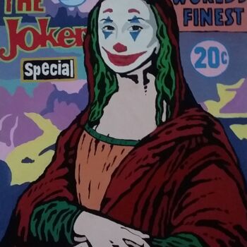 Peinture intitulée "Mona Lisa Joker" par Ignacio Galli, Œuvre d'art originale, Acrylique