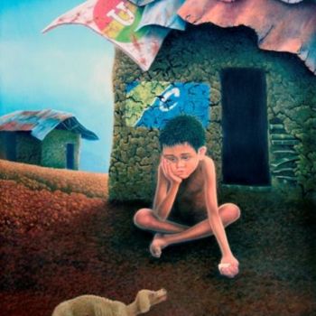 Pintura titulada "PARA EL PUEBLO" por Ignacio Monje Pintor Colombiano, Obra de arte original
