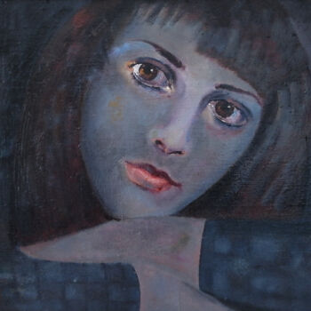 Картина под названием "Инночка" - Игорь Бондаренко, Подлинное произведение искусства, Масло
