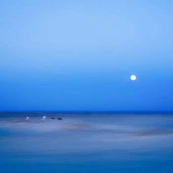 Fotografie getiteld "Blue Moon" door Igor Borišek, Origineel Kunstwerk, Digitale fotografie