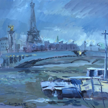 Ζωγραφική με τίτλο "Paris.jpg" από Igor Filippov, Αυθεντικά έργα τέχνης, Λάδι