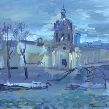 Painting titled "Le long de la Seine" by Igor Filippov, Original Artwork
