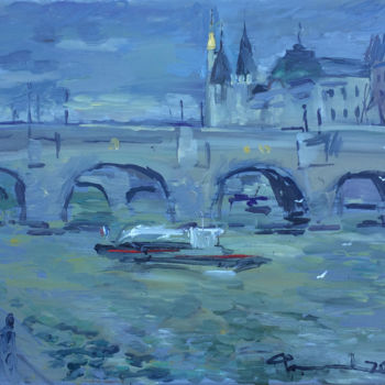 Painting titled "À Paris" by Igor Filippov, Original Artwork