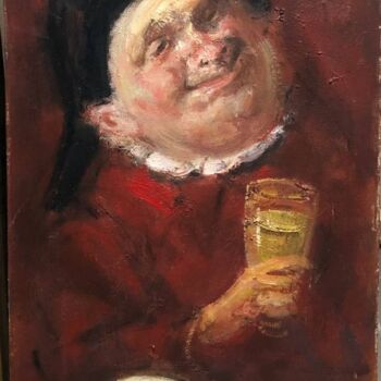 Painting titled "Mug of Beer" by Igor Gubskiy, Original Artwork, Oil