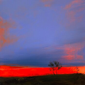 Painting titled "Evening" by Igor Kuzmenko, Original Artwork, Acrylic