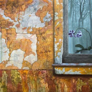 Картина под названием "Сны старого дома" - Игорь Леонтьев, Подлинное произведение искусства, Масло